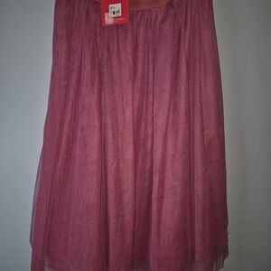 Isaac Mizrahi Elegant Pink A-Line Skirt